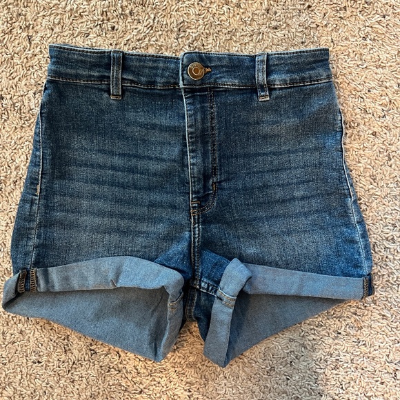 H&M Divided High-rise Blue Jean Shorts - Picture 4 of 8